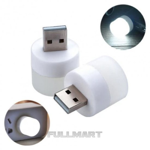 Портативна світлодіодна лампа-ліхтарик нічник 1W USB LED Light білий